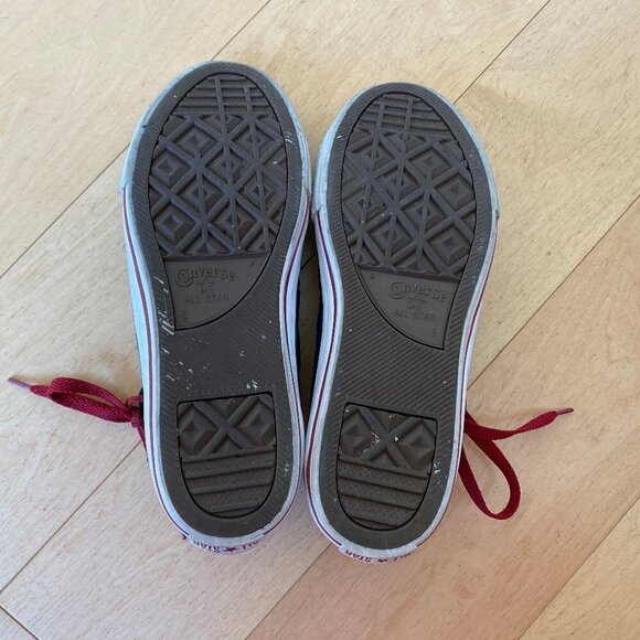 Kids Converse Chuck Taylor All Star High Top Sneakers Youth 5 Navy Zipper - Picture 11 of 14